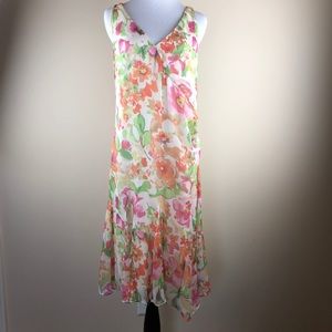 Lauren by Ralph Lauren Floral Surplice Dress